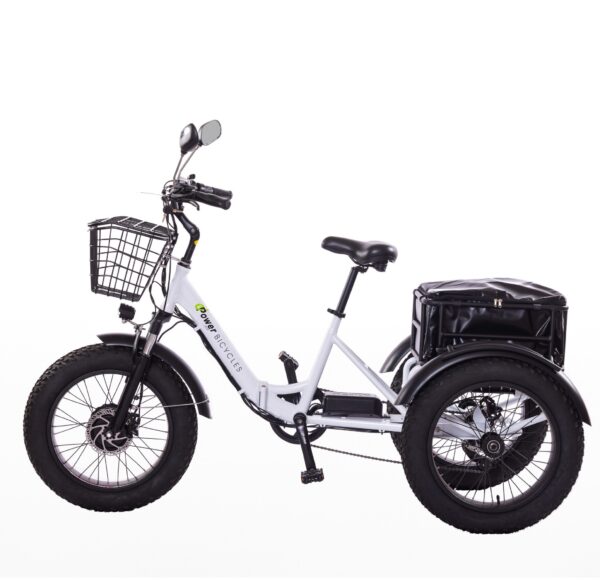 White Trifecta ePower Bicycle Side Image