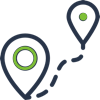 transparent location range logo image